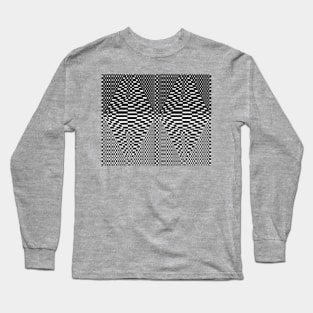Geometric black and white design Long Sleeve T-Shirt